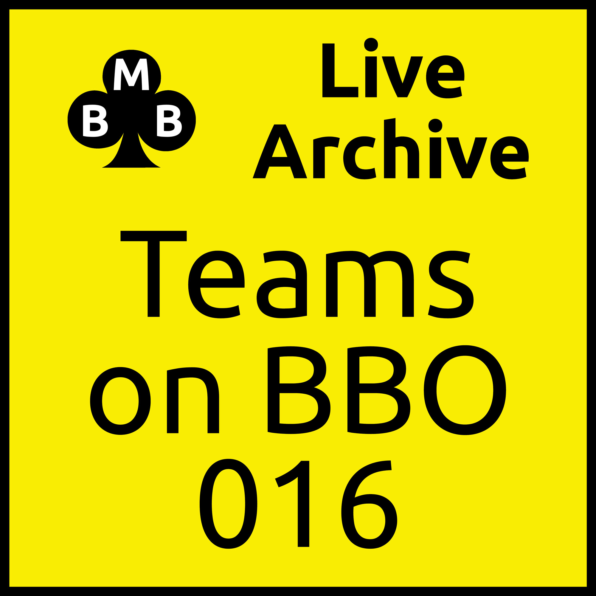 Teams on BBO - 16