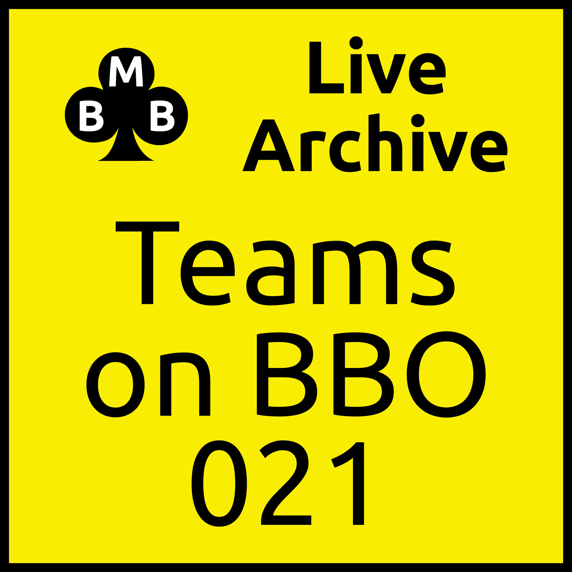 Teams on BBO - 21