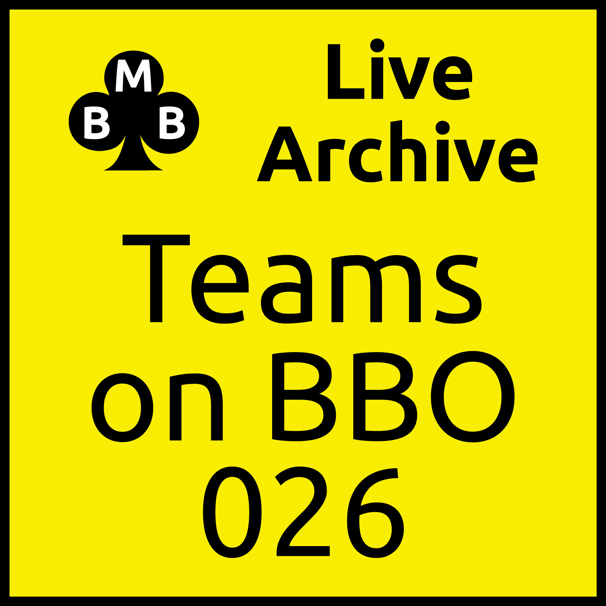 Teams on BBO - 26