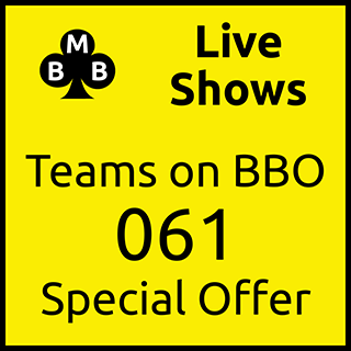 Teams on BBO 61 - Wed 28 Jul 21