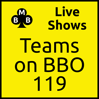 Teams on BBO 119 - Wed 05 Oct 22